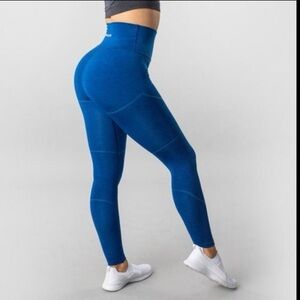 Alphalete Athletics Revival Leggings Sonic Blue R6 Size Small